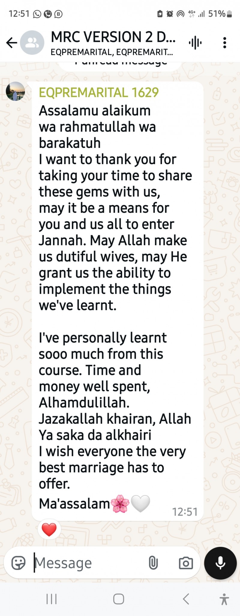 MRC: Premarital Course