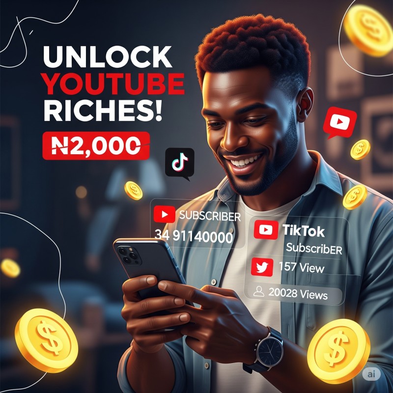 Unlock YouTube Riches! Your Ultimate ₦2,000 Promo Guide to YouTube Monetization!