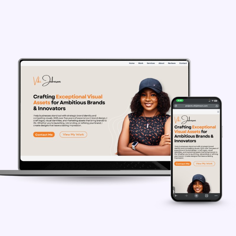 Canva Freelancer Portfolio Website Template