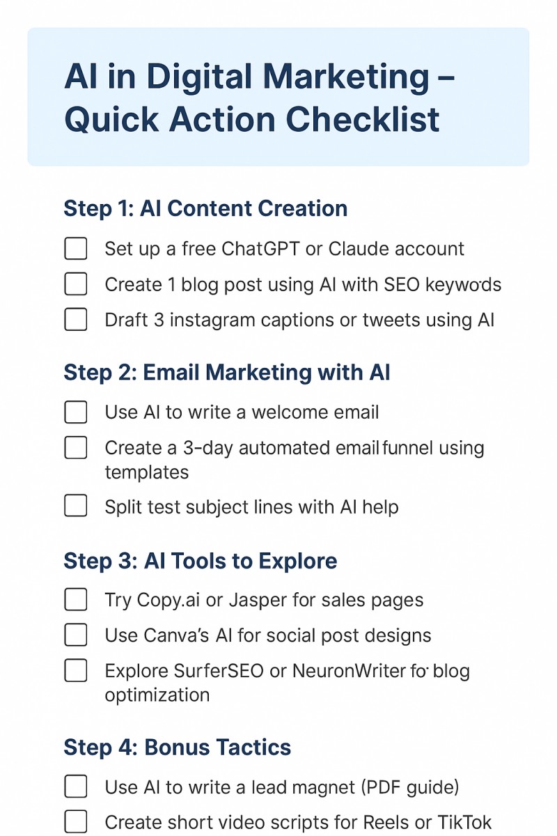 AI CHECKLIST