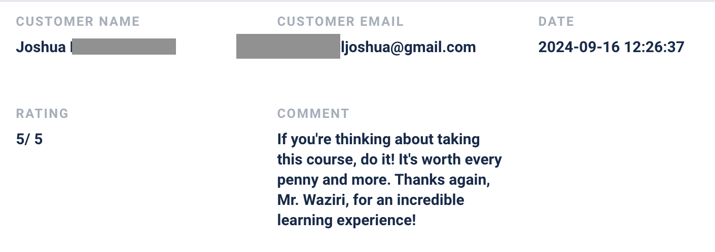 Customer review 3