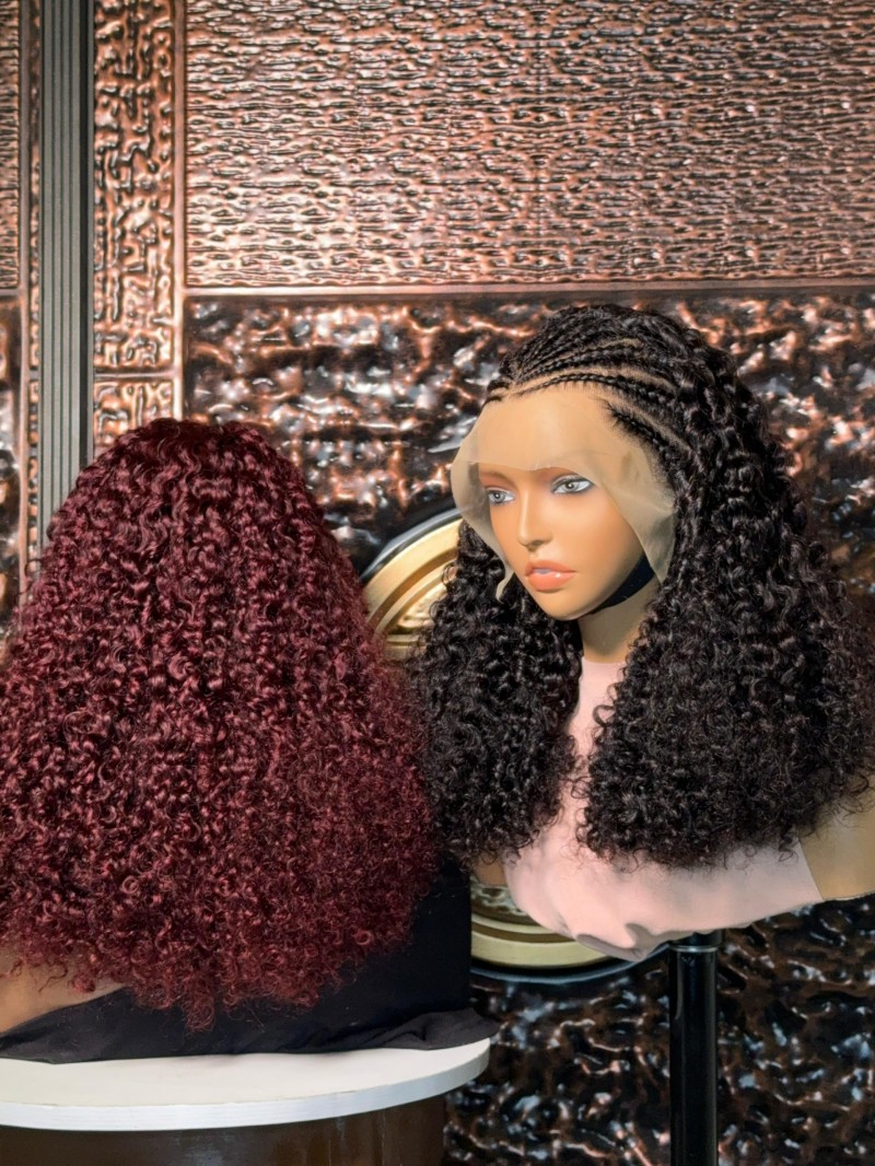 BRAIDED WATER CURL WIG