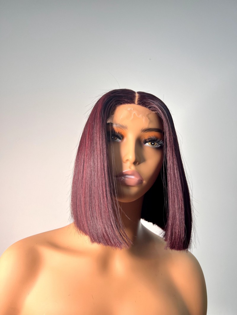 10" Bob Wig 200g with 2x6 HD Closure