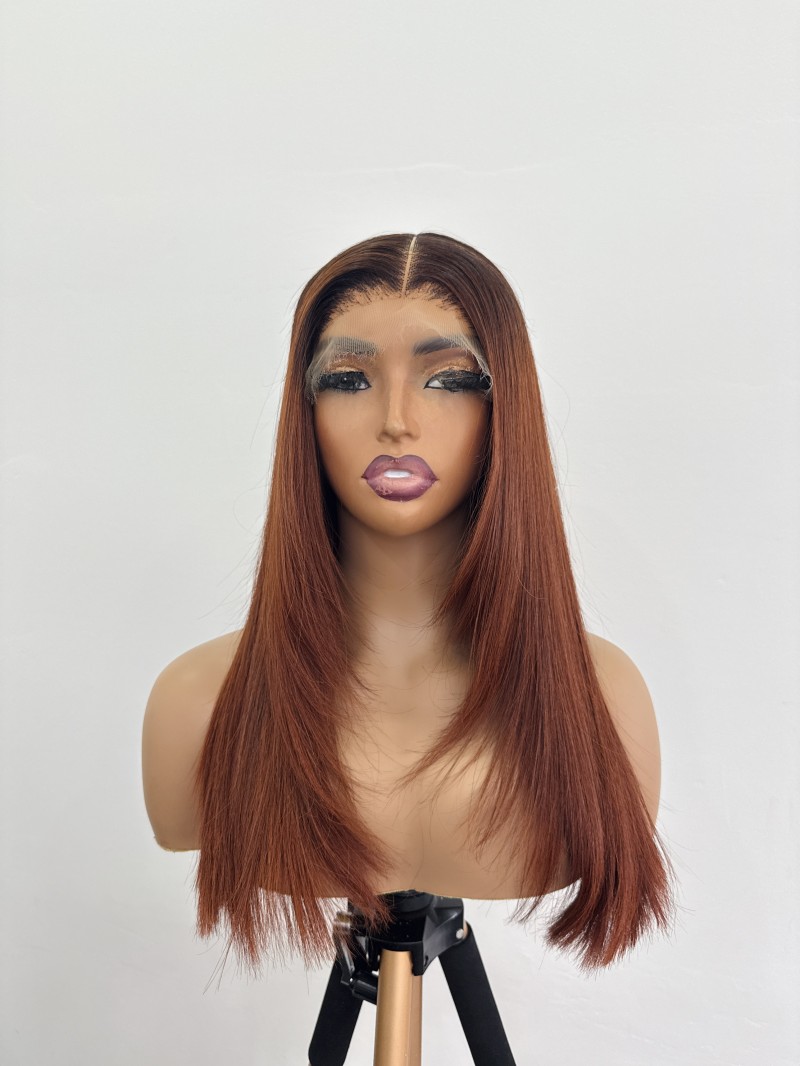 16” layered straight unit+5 x 5 HD Closure