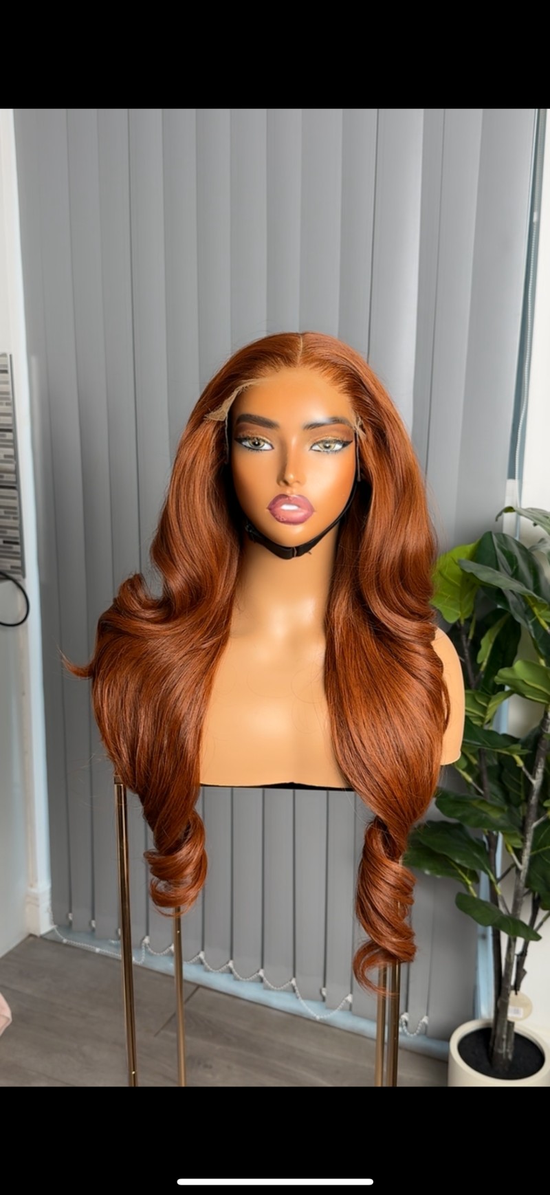 Autumn 26” layered wavy unit with 5 by 5 HD Closure