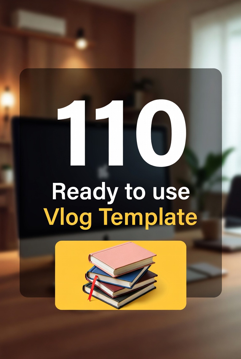 110 Ready to Use Vlog Templates: Plan, Film & Edit Viral Vlogs in Minutes
