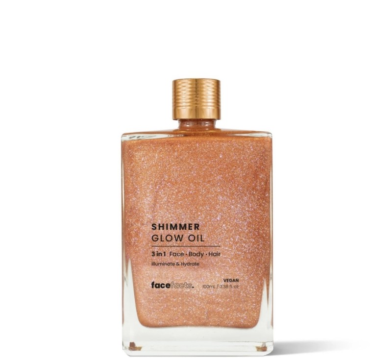 Face facts 3 in 1 shimmer glow oil