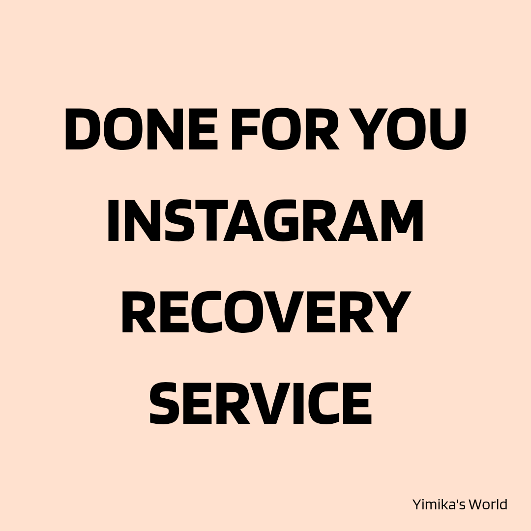 DONE FOR YOU INSTAGRAM RECOVERY SERVICE