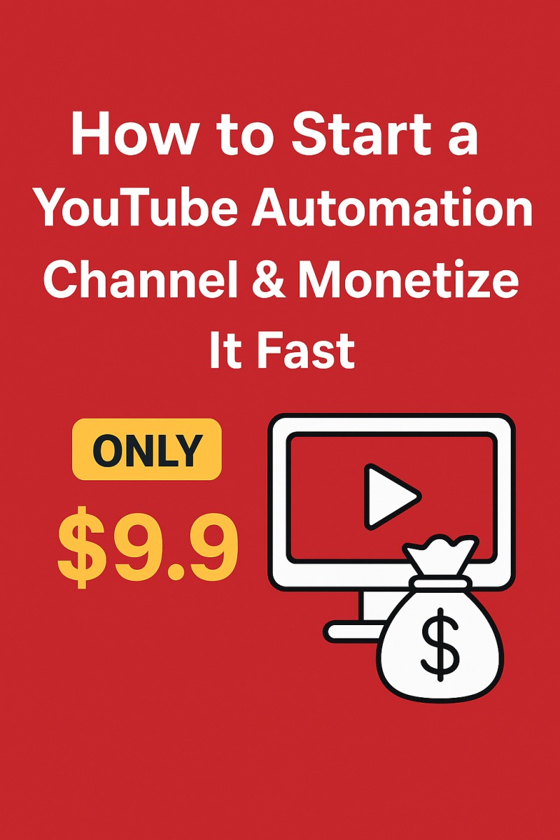 How to Start a YouTube Automation Channel & Monetize It Fast | $9.9 ONLY
