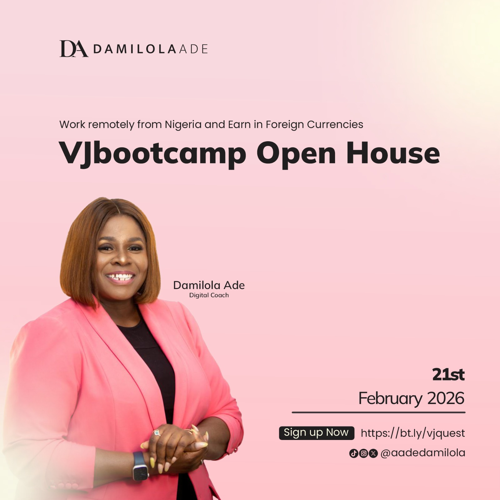 Virtual Job Bootcamp Open House: 21st February 2026