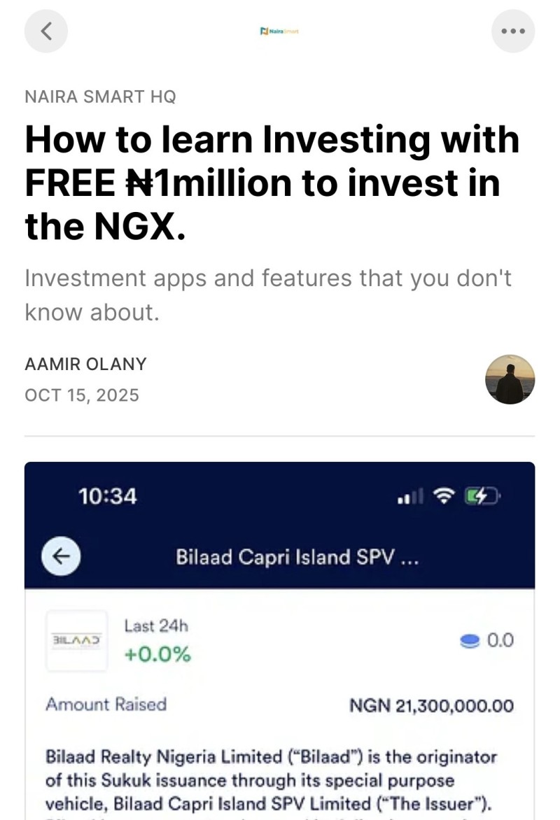 How to learn investing with FREE 1 million naira to invest in the NGX.