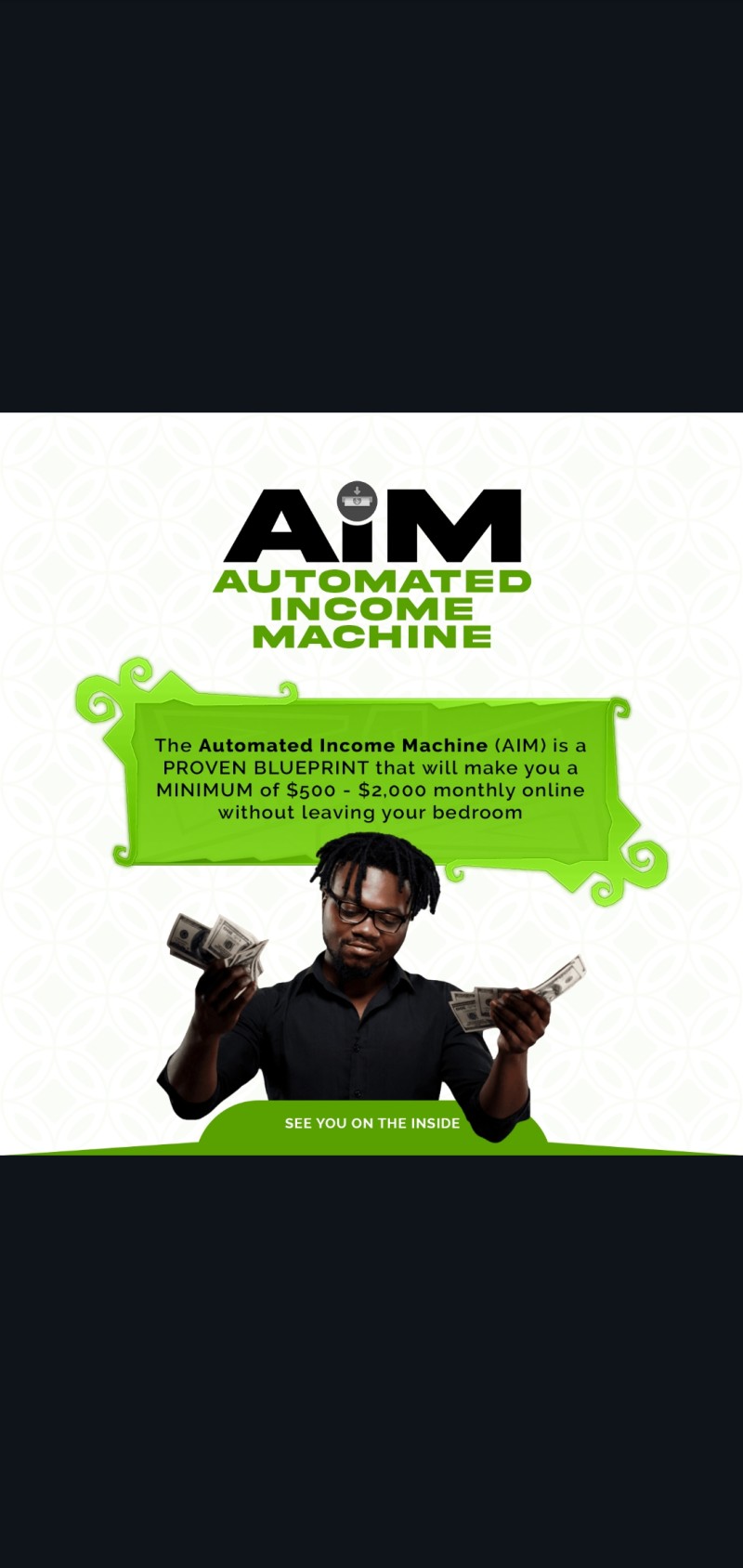 TURN YOUR PHONE INTO DAILY INCOME TOOLS WITH  "AIM" PROGRAM