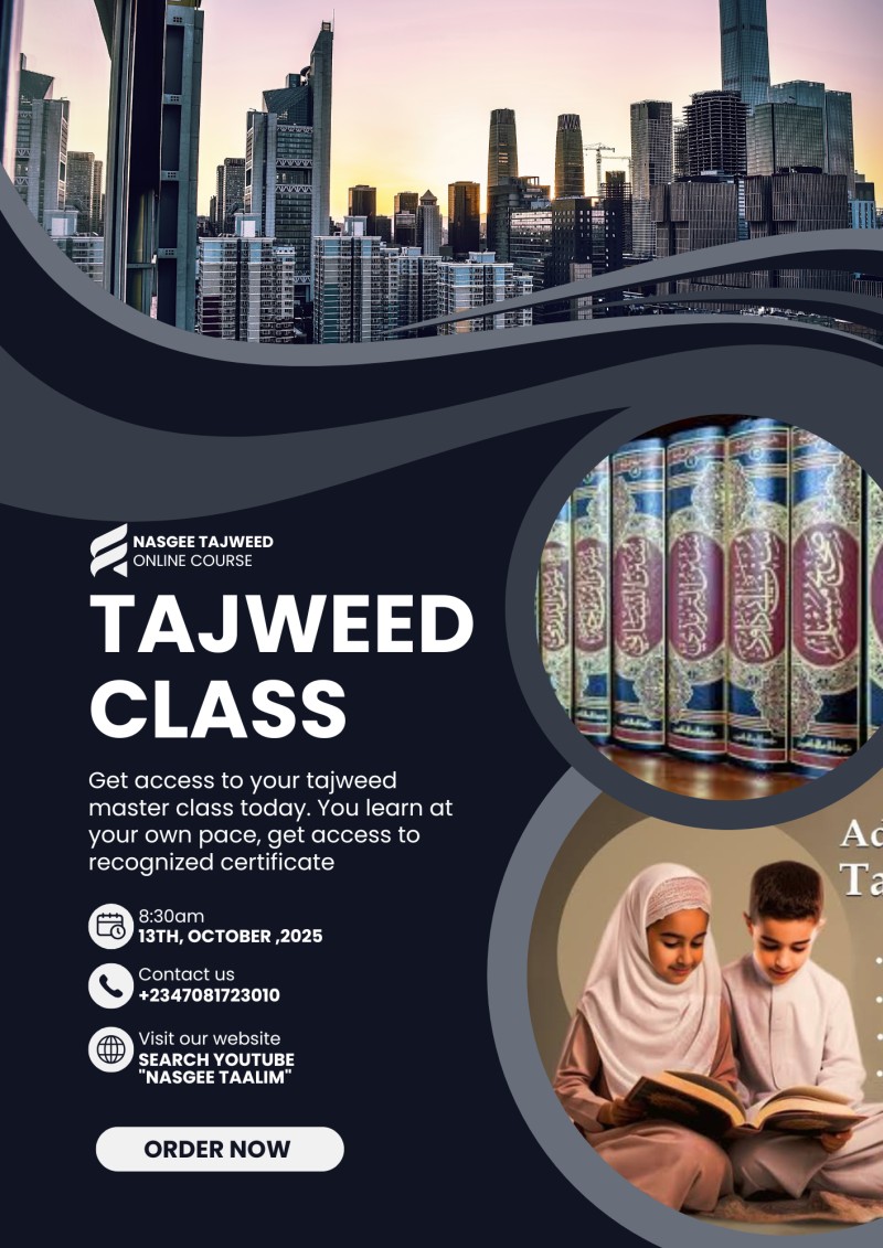 TAJWEED BASIC MASTER CLASS (NASGEE)