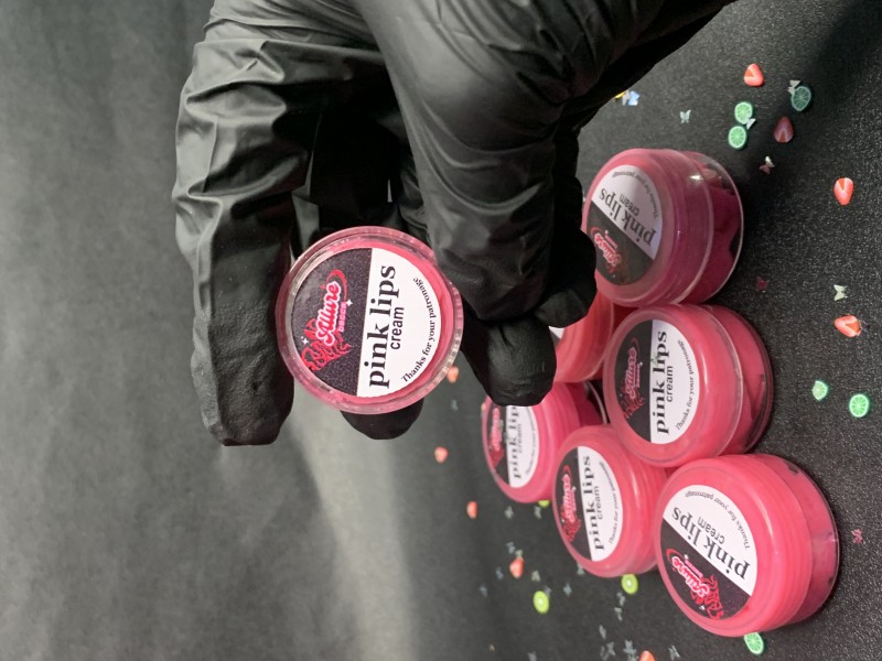 Pink lip cream