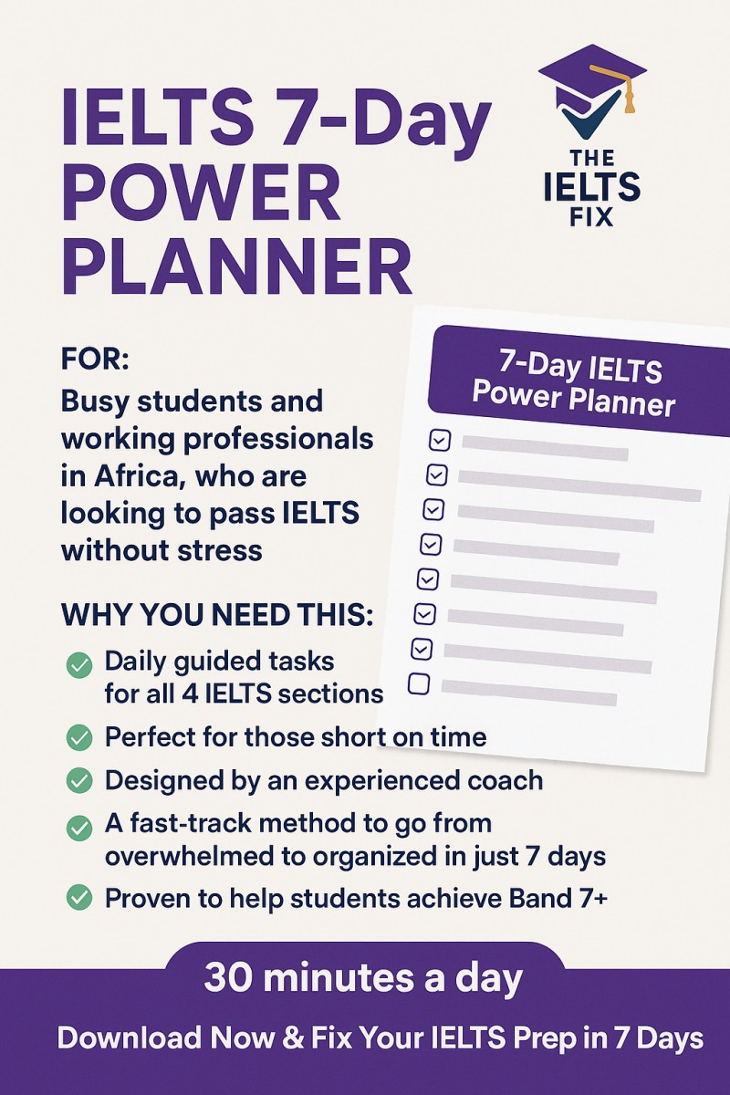 7 DAYS IELTS POWER PLANNER