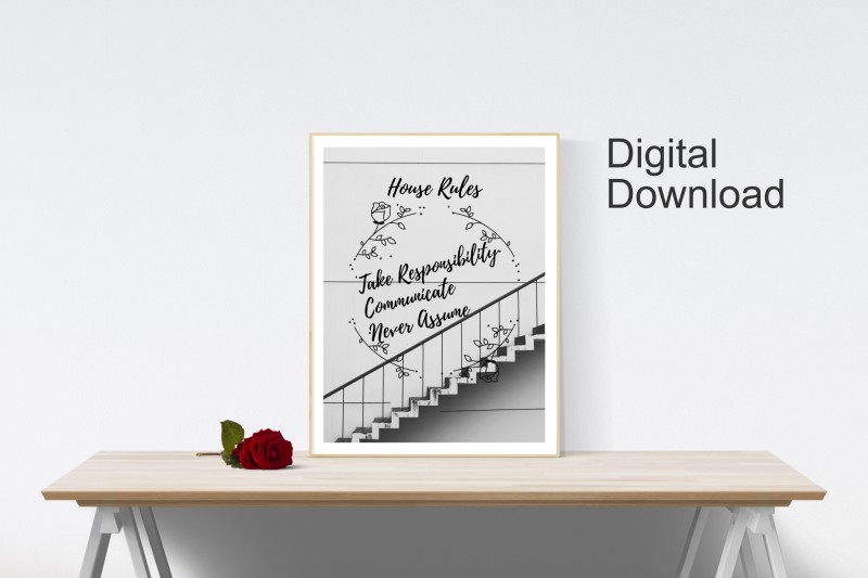 House Rules Poster - Digital Download