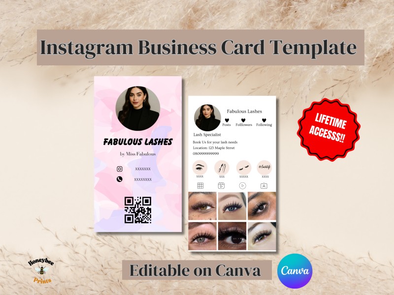 Instagram Inspired Business Card Template
