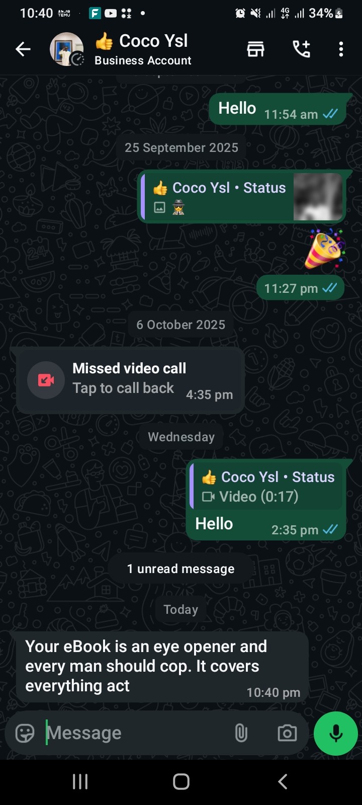 Customer review 1