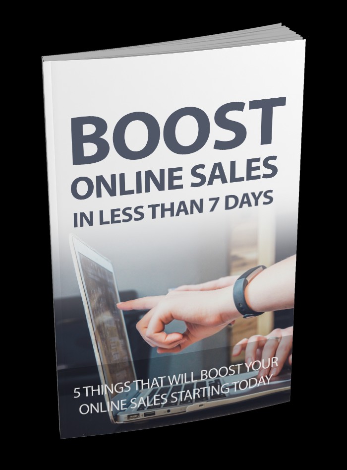 Boost Online Sale in less than 7 Days