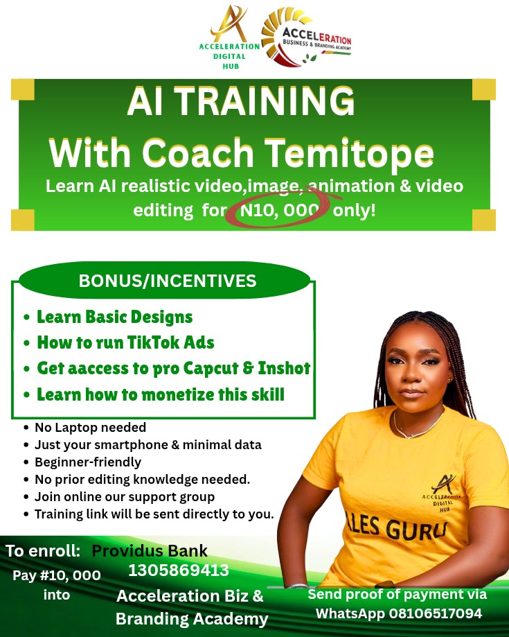 AI TRAINING WITH COACH TEMITOPE