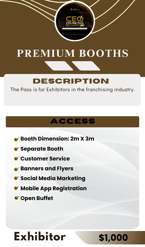 Premium Booth for Exhibitor