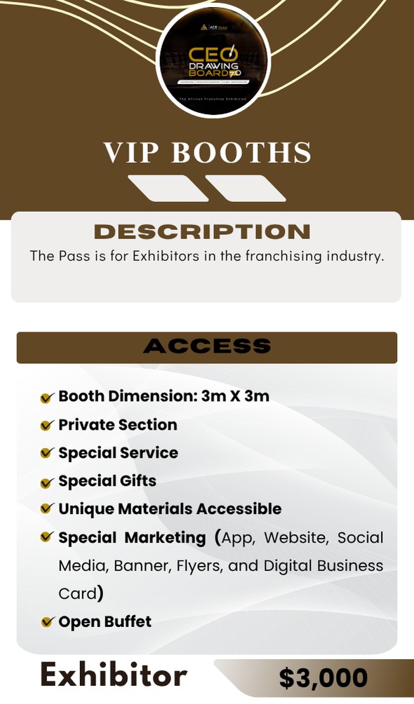 VIP Booth for Exhibitor