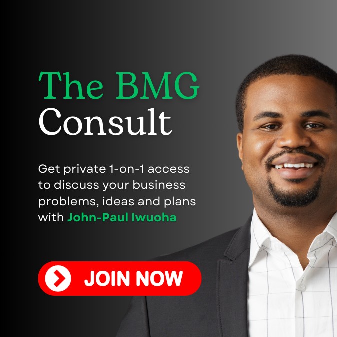 The BMG Consult: Get 1-on-1 Personalised Business Guidance from John-Paul