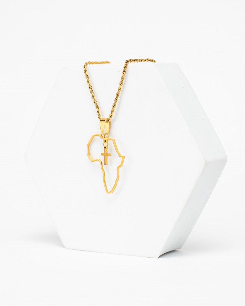 "Africa X Cross" necklace