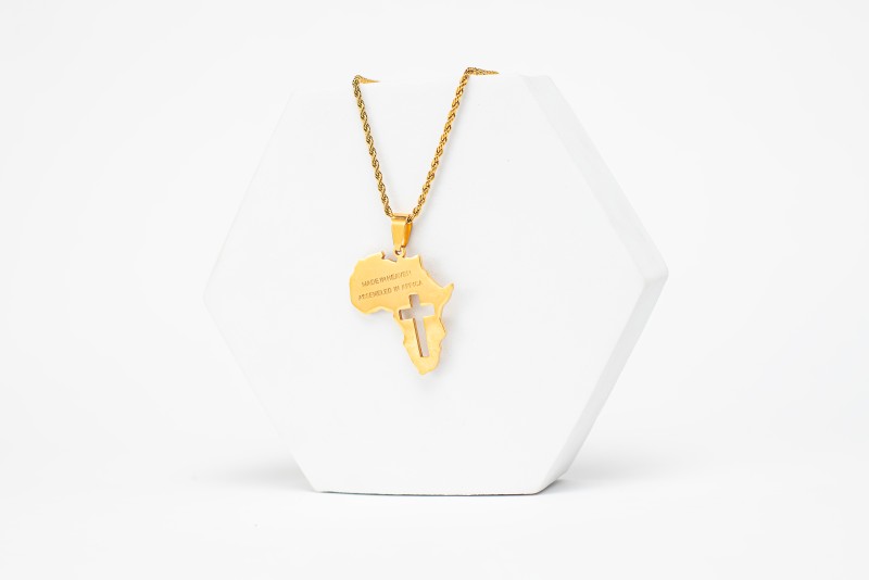 "Made in Heaven|Assembled in Africa" Necklace Mini