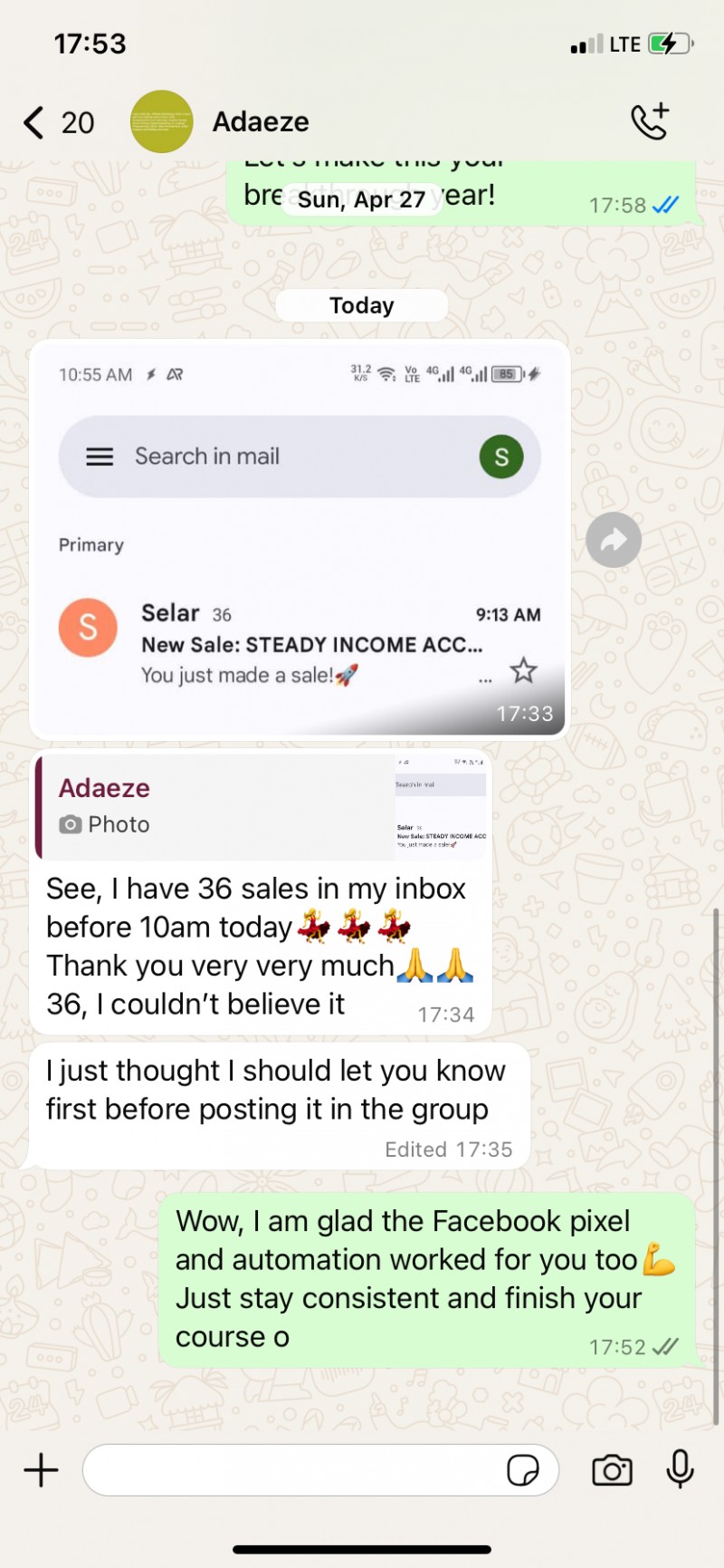 Customer review 1