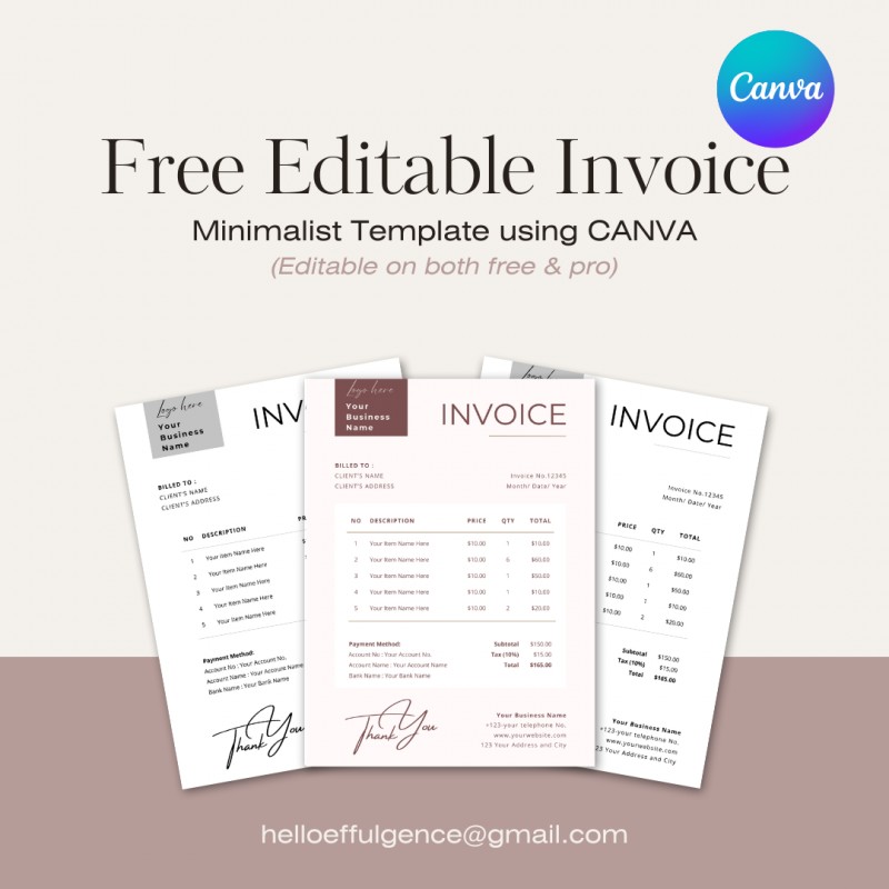 Editable Invoice Template (🎁 Free for a limited time!)
