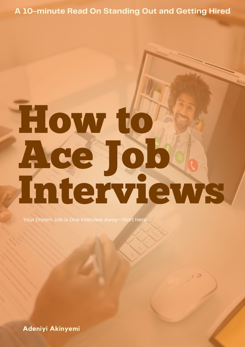 An E-Book on How to Ace Job Interviews
