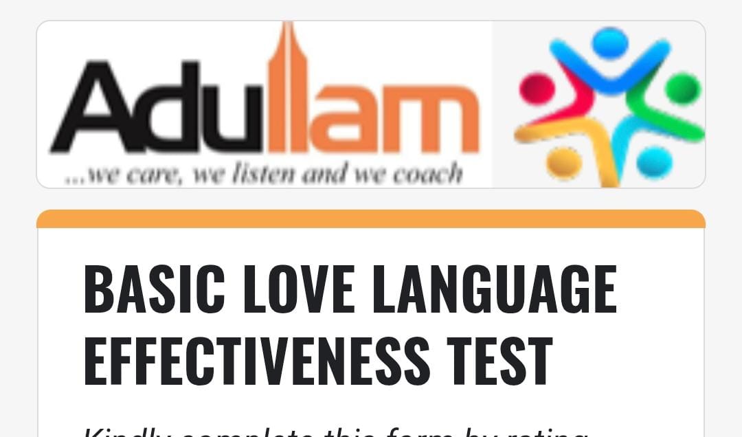 Love Language Assessment Form
