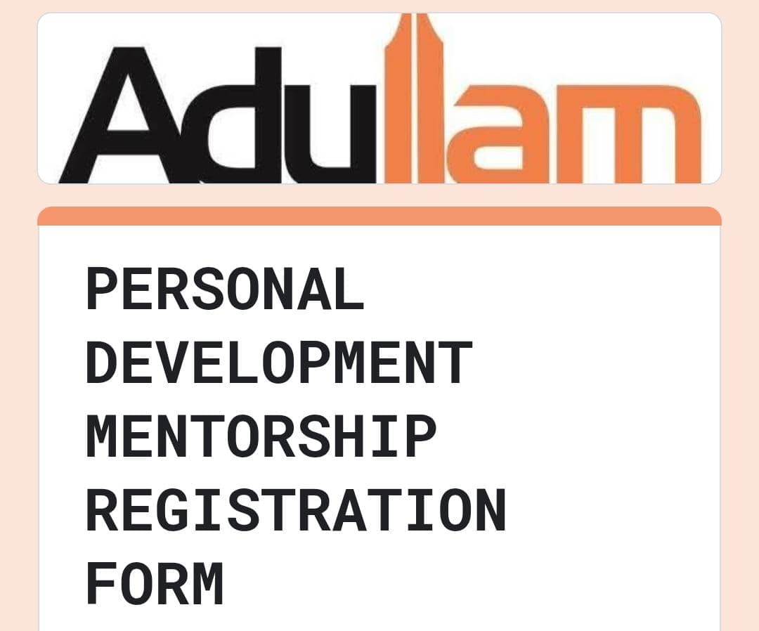 Personal Development Mentorship Programme
