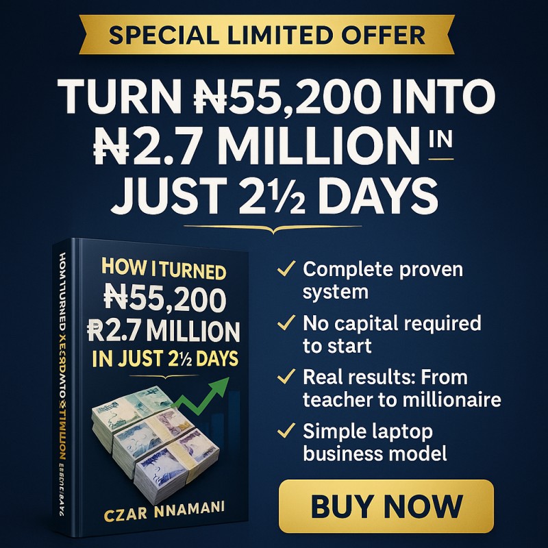 How I Turned ₦55,200 Into ₦2.7 Million in Just 2½ Days - Complete Business Blueprint