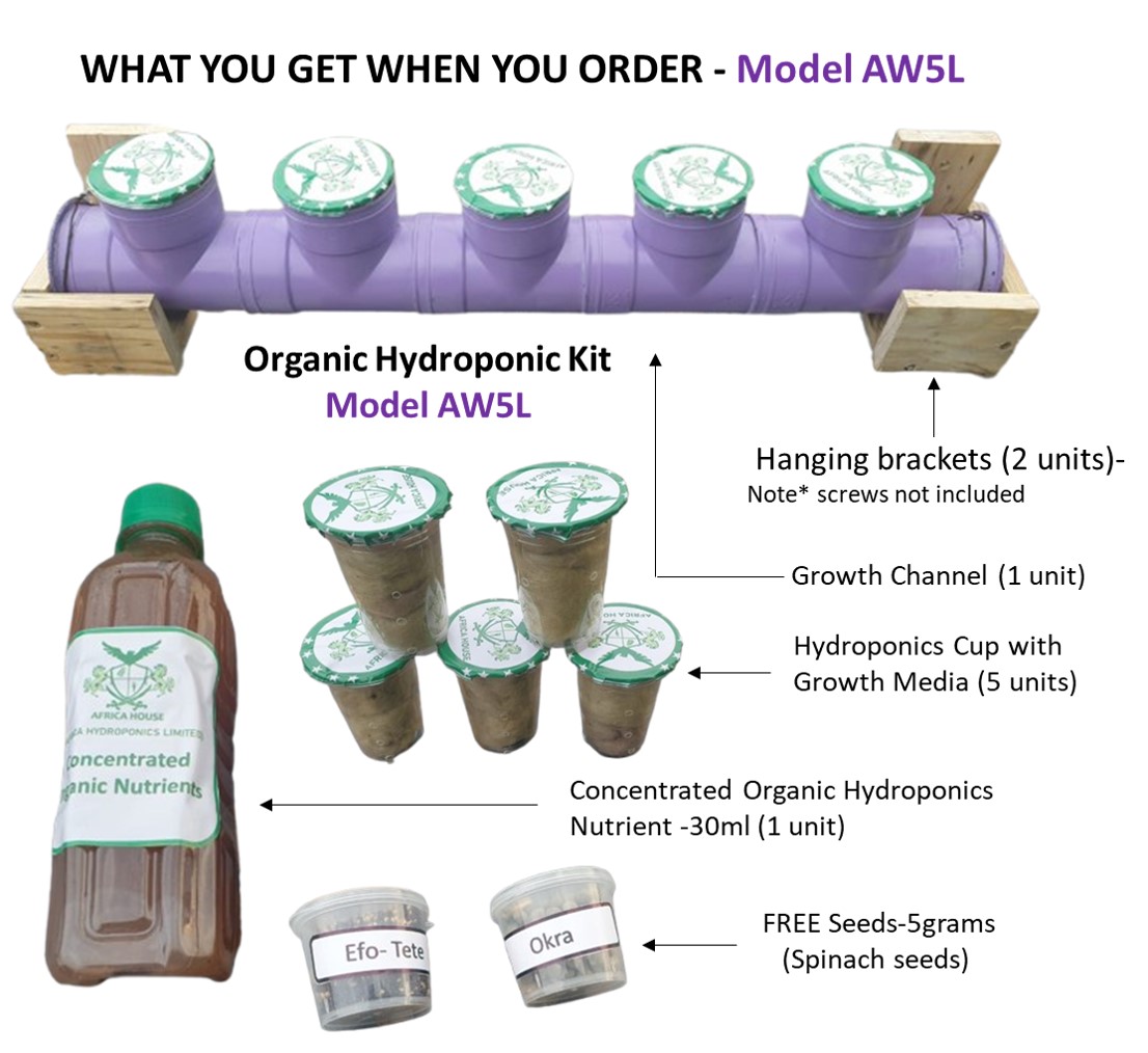 Organic Hydroponics Growing Kit AW5L