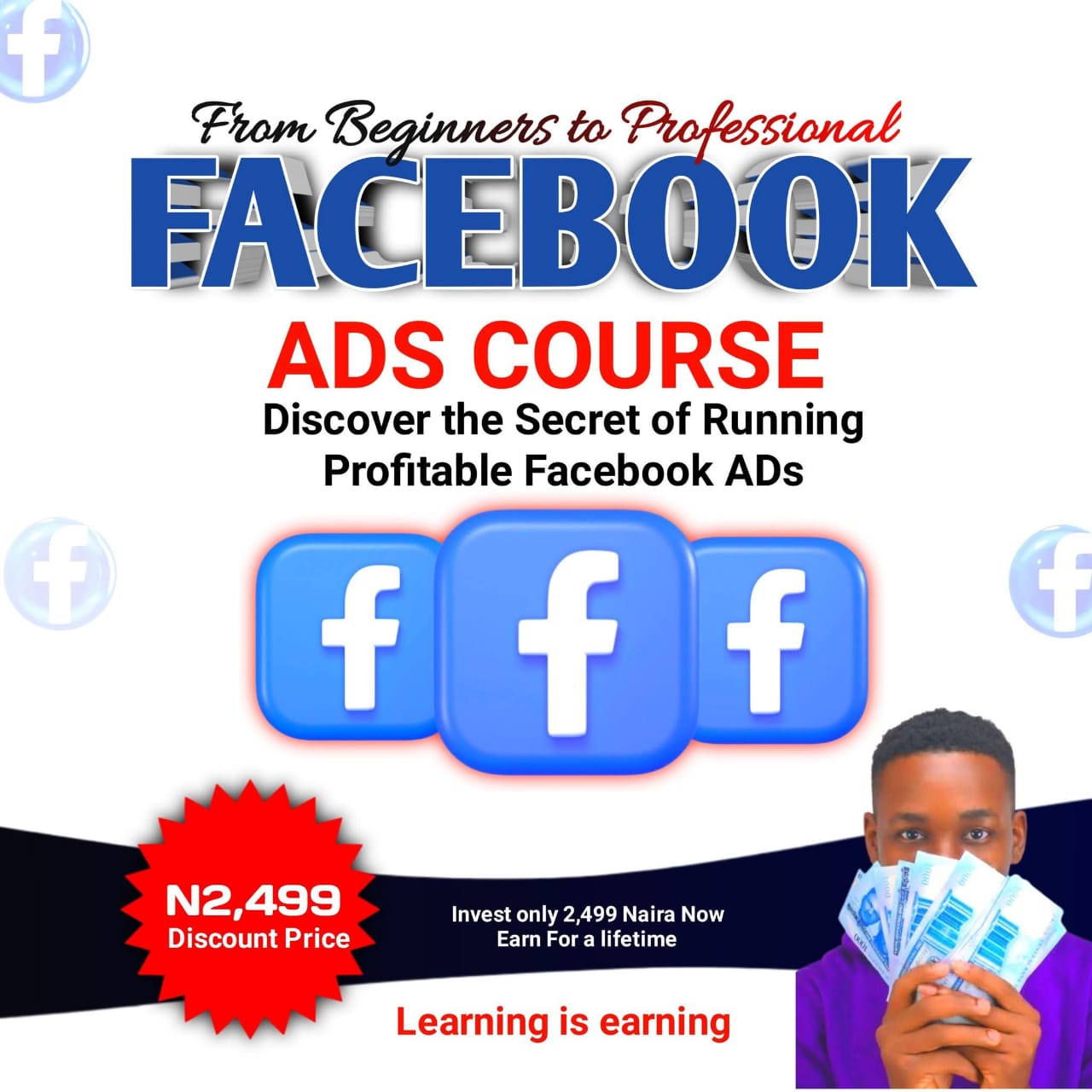Learn how to go from beginner to pro with the Facebook Ads Course