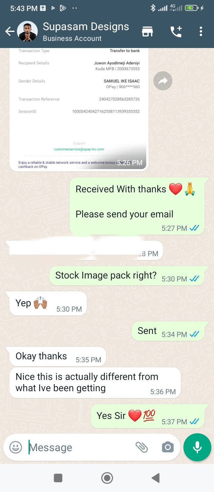 Customer review 1
