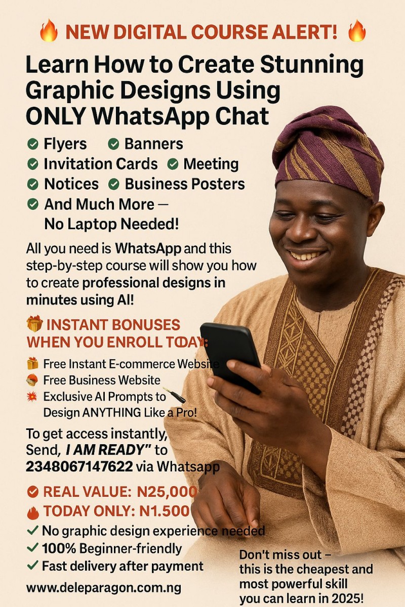 How to Create Stunning Graphic Designs Using ONLY WhatsApp Chat
