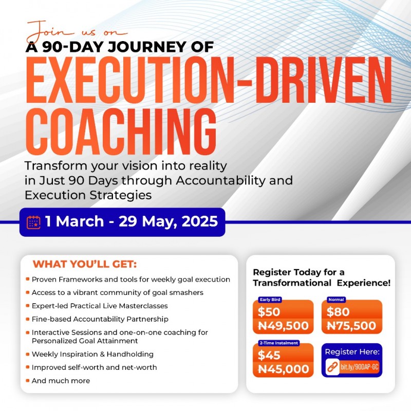 Buy 90-Day Accountability Program (1x) by Akinsulire Oluwatosin on Selar