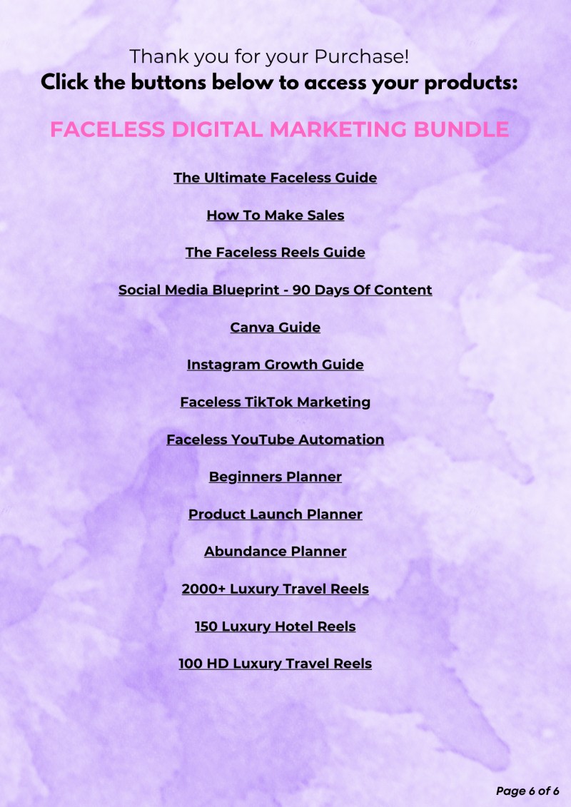 FACELESS DIGITAL MARKETING BUNDLE