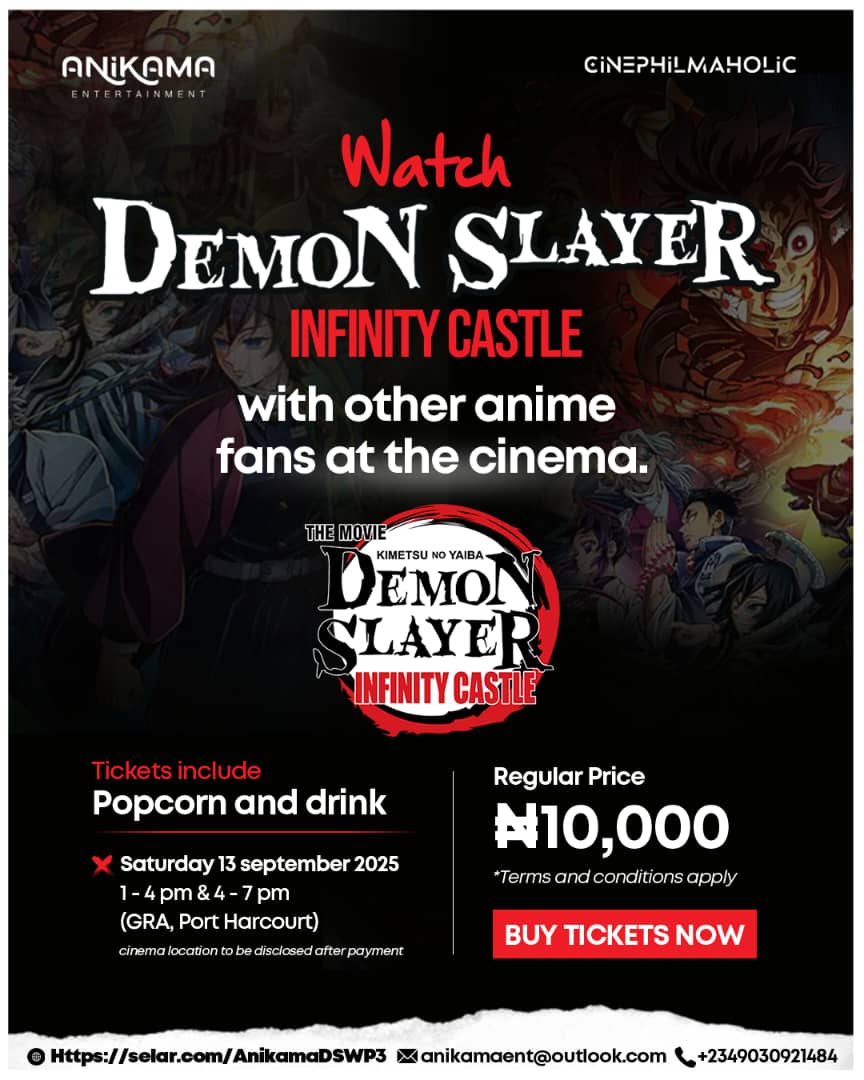 Demon Slayer: Infinity Castle Cinema Watch Party - Port Harcourt