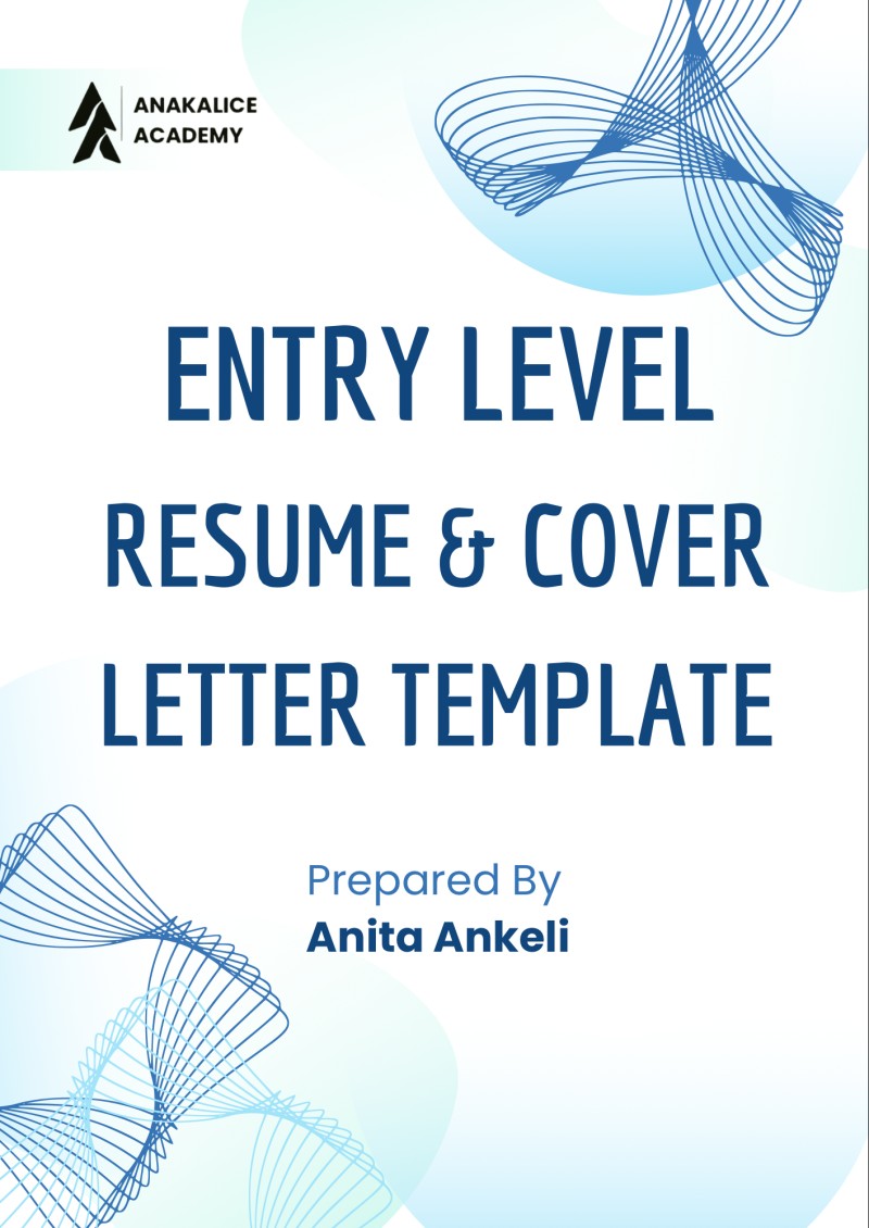 Entry Level Resume & Cover Letter Template Kit