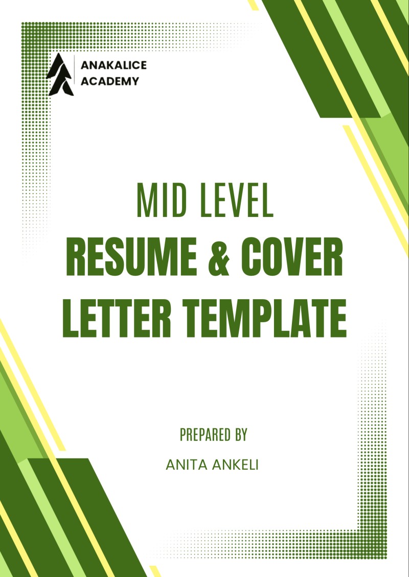 Mid Level Resume & Cover Letter Template Kit
