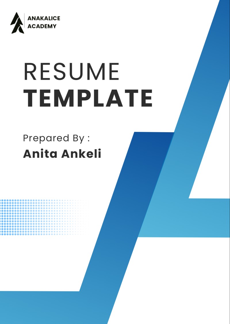 Editable Resume Template Kit (For All Career Levels)