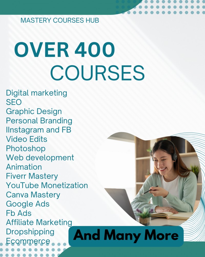 Buy 400 Digital Skills Course Bundle by BMB Media Services on Selar