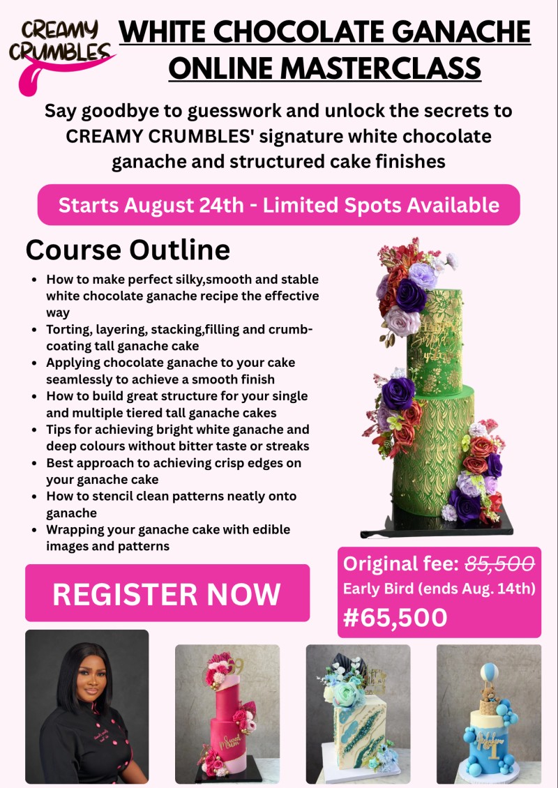 White chocolate ganache online masterclass