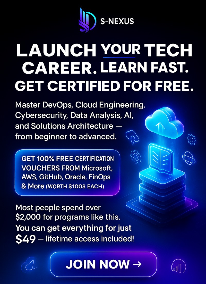 Launch Your Tech Career Today — Learn, Build, and Get Certified for Free.