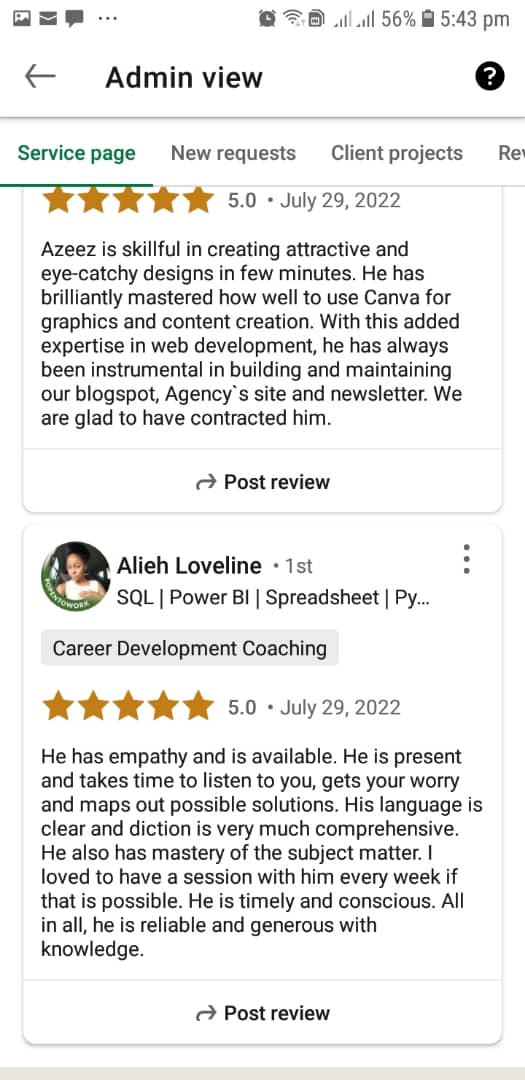 Customer review 9