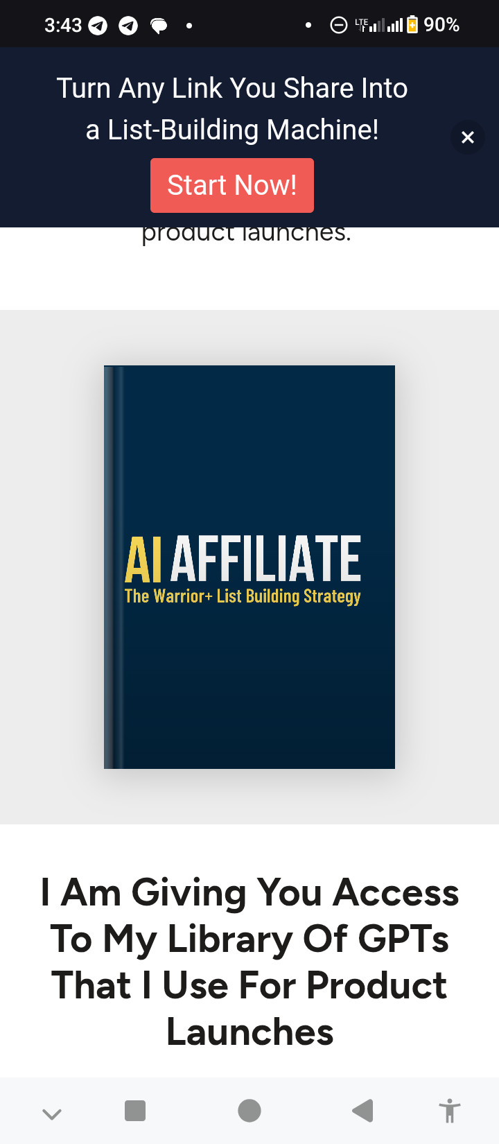 AI Affiliate: The warrior + List building strategy